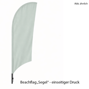 Beachflag Segelform, einseitig bedruckt